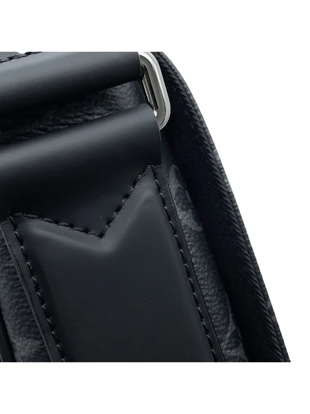 Louis Vuitton Shoulder Bag Monogram Eclipse District PM Black